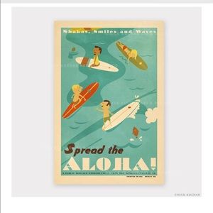 Vintage Style Surf Poster Nick Kuchar